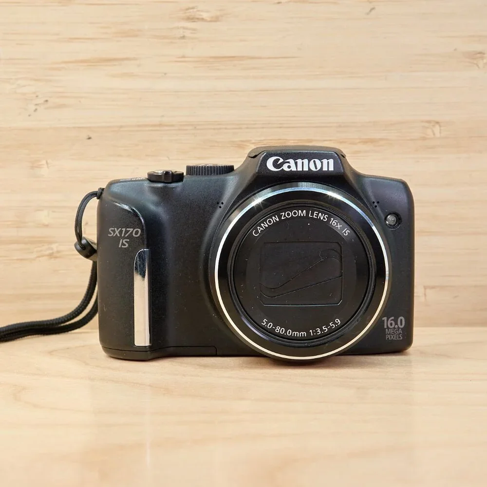 Canon PowerShot SX170 IS 16MP Black Digital Camera 16x Optical Zoom - Picture 2 of 8